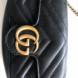 Black gucci Marmount mini bag